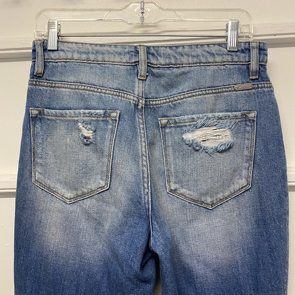 Kancan Ankle Ultra High Rise Taper Denim Jeans distressed Size 26 - Picture 6 of 10